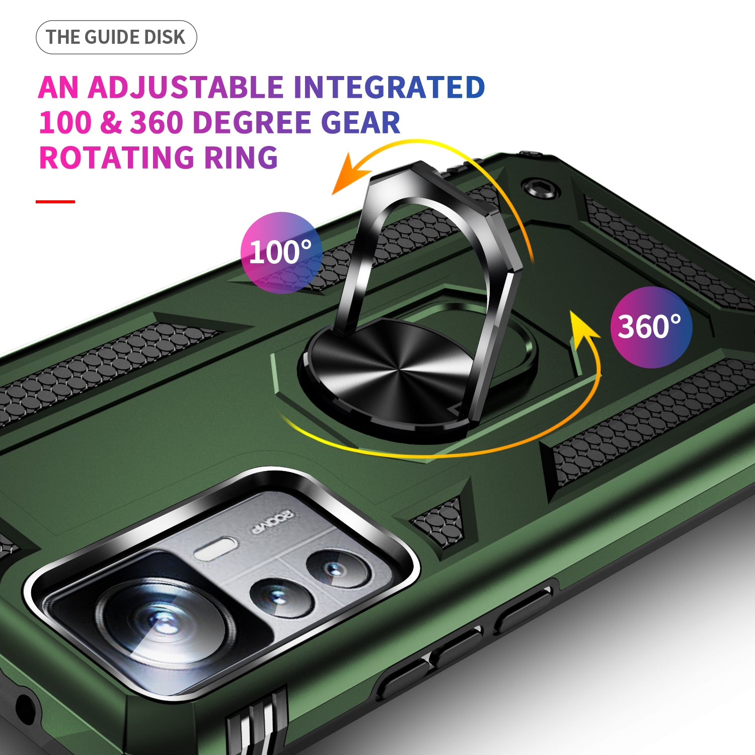 Anti-drop Phone Case for Xiaomi 12T 5G 12T Pro 5G Redmi K50 Ultra 5G PC TPU Phone Cover with Ring Kickstand Anti-drop Phone Case for Xiaomi 12T 5G 12T Pro 5G Redmi K50 Ultra 5G PC TPU Phone Cover with Ring Kickstand